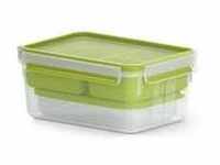 EMSA Clip & GO XL Lunchbox, 2,2 Liter N1071600 , Maße (B x L x T): 9,9 x 22,5 x 16,6