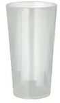 Papstar Mehrweg Trinkbecher, Kunststoff, transluzent 85195 , 1 Karton = 20 Packungen