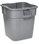 Rubbermaid BRUTE&reg; Eckiger Abfallbeh&auml;lter, grau FG352600GRAY , Gr&ouml;&szlig;e: 106 Liter