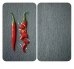 WENKO Herdabdeckplatte Universal, 2er Set 53890100 , Design: Cayenne