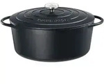 K&uuml;chenprofi Bratentopf, oval, schwarz 04 0200 10 35 , Durchmesser: 35 cm