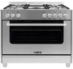SARO Multifunktionsherd Gas/Elektro TS95C61LX 331-1160 , Ma&szlig;e (L x B x H): 600 x 900