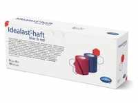 Idealast®-haft Idealbinde, 6 cm x 4 m selbsthaftend, blau und rot 9311010 , 1