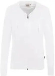 HAKRO&reg; Damen-Sweatjacke College, wei&szlig; 406 , 1 St&uuml;ck, Gr&ouml;&szlig;e: XS