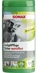 SONAX Reinigungst&uuml;cher Cockpitpflege Green Lemon, matteffect 04128000 , 1 Box = 25
