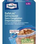 Toppits&reg; Safeloc &reg; Maxi Gefrierbeutel 4008871200853 , 1 Packung = 6 St&uuml;ck &aacute; 8 l