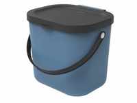 Rotho ALBULA Recycling Müllsystem, 6 Liter 1030306161 , Farbe: horizon blue