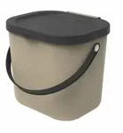 Rotho ALBULA Recycling M&uuml;llsystem, 6 Liter 1030307422 , Farbe: cappuccino
