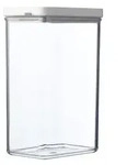 Mepal Vorratsdose omnia rechteckig, 2000 ml 106413032500 , Farbe: wei&szlig;, Nordic white
