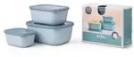 Mepal Frischhaltedose Set cirqula rechteckig, hoch, 3-teilig 106271015700 , Farbe: