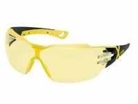 uvex pheos cx2 Schutzbrille, kratzfest, beschlagfrei 9198285 , Farbe: schwarz / gelb