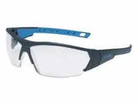 uvex i-works Schutzbrille, kratzfest, beschlagfrei 9194171 , Farbe: anthrazit / blau