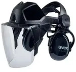 uvex pheos faceguard Visier mit Kapselgeh&ouml;rschutz 9790212 , Farbe: schwarz