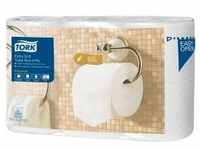 Tork Kleinrollen Toilettenpapier T4 Premium, 4-lagig, weiß 110405 , 1 Paket = 7 x 6