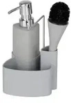 WENKO Empire Sp&uuml;l-Set, 250 ml 3620126100 , Farbe: grau