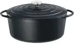 K&uuml;chenprofi Bratentopf, oval, schwarz 04 0200 10 33 , Durchmesser: 33 cm