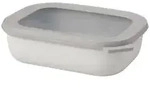 Mepal Frischhaltedose cirqula rechteckig, 1000 ml 106255032500 , Farbe: wei&szlig;, Nordic