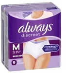 Always Discreet Plus Inkontinenzh&ouml;schen, 7 Tropfen 8001090959560 , 1 Monatsbox = 4