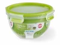 EMSA Clip & Go Fruit Bowl Frischhaltedose, 1,1 Liter N1072200 , Farbe: