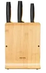 Fiskars Functional Form Messerblock mit Messern, Bambus 1057553 , 1 Messerblock inkl.