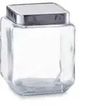 Zeller Vorratsglas mit Edelstahldeckel 19907 , Fassungsverm&ouml;gen: 1100 ml