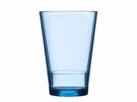 Mepal Flow Glas aus SAN-Kunststoff, nordic blue 106080413800 , Volumen: 275 ml