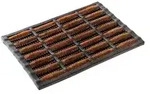 ASTRA Rimini Kokosmatte, 40 x 60 cm 0568015 , Farbe: braun/schwarz