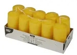 Papstar Stumpenkerzen goldgelb 17917 , 1 Packung = 10 St&uuml;ck