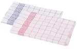 Floorstar Geschirr-Handt&uuml;cher Halbleinen GT 70 , 1 Beutel = 10 St&uuml;ck, blau-wei&szlig;