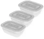 Rotho FREEZE Gefrierdosen 1725800096 , 1 Set = 3 x 1 Liter