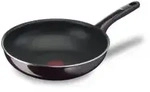 Tefal Wokpfanne Resist Intense, Thermo-SignalTM, &Oslash; 28 cm, weinrot D52219 , 1 St&uuml;ck
