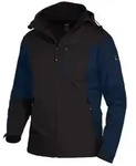 FHB&reg; Softshelljacke JANNIK, marine/schwarz 79105 , 1 St&uuml;ck, Gr&ouml;&szlig;e: L