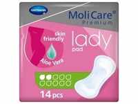 MoliCare® Premium lady pad Inkontinenzeinlagen 1686348 , 2 Tropfen, 1 Packung = 14