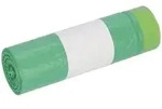 DEISS HDPE-M&uuml;llbeutel mit Zugband, 60 Liter, gr&uuml;n 52801 , 1 Karton = 24 Rollen &agrave;