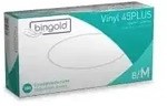 BINGOLD Vinyl 45PLUS Einweghandschuhe, transparent 604636 , 1 Packung = 100...