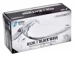 NITRAS BLACK WAVE Nitril Einmalhandschuhe, schwarz 8320-L , 1 Packung = 100...