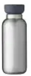 Mepal Ellipse Thermoflasche 350 ml 104170046800 , Farbe: silber, geb&uuml;rstet