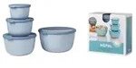 Mepal Frischhaltedose Set cirqula rund, 4-teilig, hoch 106233015700 , Farbe: blau,