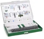 UNGER ErgoTec 2in1 Starter Glasreinigungs-Set, 2-teilig AK011A , 1 Set =