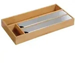 Kesper Folienspender, Bambus 58041 , F&auml;cheranzahl = 4