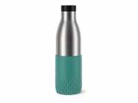 EMSA Bludrop Sleeve Trinkflasche, 0,7 Liter N3111200 , 1 Trinkflasche, Farbe: Grün