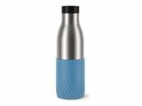 EMSA Bludrop Sleeve Trinkflasche, 0,5 Liter N3110700 , 1 Trinkflasche, Farbe: Aqua