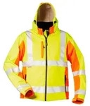 elysee&reg; Warnschutz Softshelljacke JIM, gelb/orange 1 St&uuml;ck, Gr&ouml;&szlig;e: S