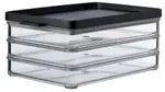 Mepal Aufschnittbox omnia, 3 Schichten 106416040400 , Farbe: schwarz