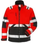 Fristads&reg; Warnschutz Softshelljacke 4083 WYH, rot/schwarz 125024 , 1 St&uuml;ck,