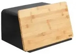 WENKO Brotkasten, 3-in-1 54098100 , 1 Brotkasten, Farbe: schwarz