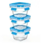 EMSA Clip & Close Frischhaltedose Glas, Baby-Set, 3 x 180 ml N1050700 , 3 x 180 ml -