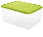 Rotho RONDO K&uuml;hlschrankdose, eckig, lime gr&uuml;n 1715305073 , Fassungsverm&ouml;gen: 8