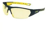 uvex i-works Schutzbrille, kratzfest, beschlagfrei 9194365 , Farbe: anthrazit / gelb