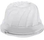 Rotho FRESH Gugelhupf- Kuchenbeh&auml;lter 1721101100 , Farbe: transparent / wei&szlig;